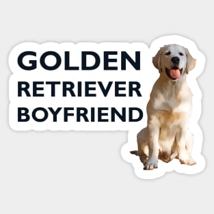 Golden Retriever Boyfriend Sticker
